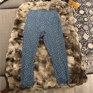 Abercrombie YPB Navy Floral High-Waist Leggings